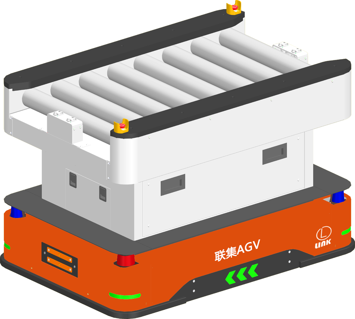 二維碼（mǎ）滾筒式AGV小車500KG 圖1